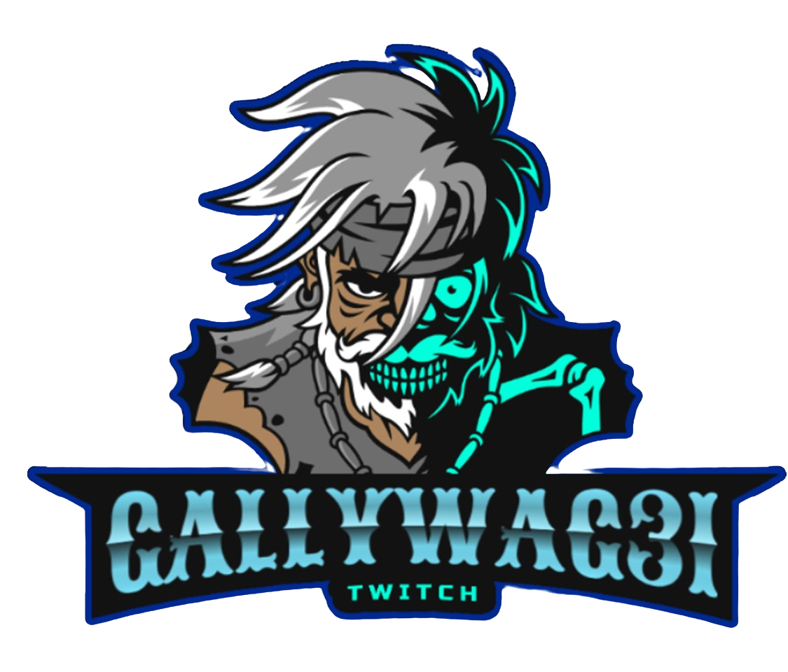 Gallywag31 - Half-human, half-skeleton pirate logo